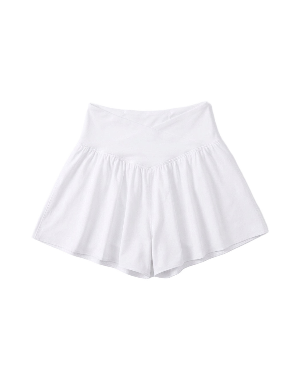 OFFLINE by Aerie Real Me Crossover Flowy Shorts White Small - Picture 2 of 12